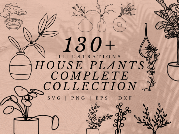 130+ House Plant Illustration SVGs: The Ultimate Botanical Toolkit