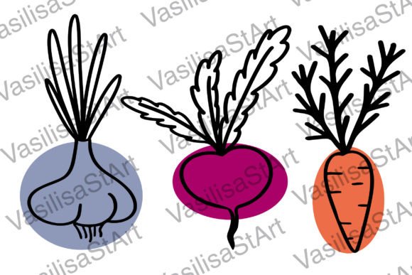 Beet, Carrot, Garlic: A Bold Set of Vegetables for Designers