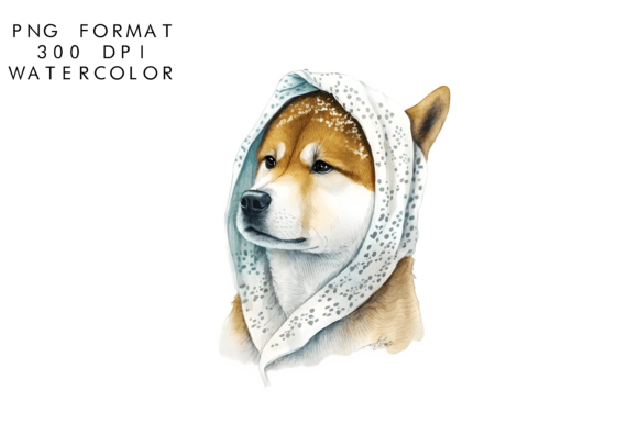 Capturing Canine Charm: A Designer's Guide to Watercolor Shiba Dog Sublimation