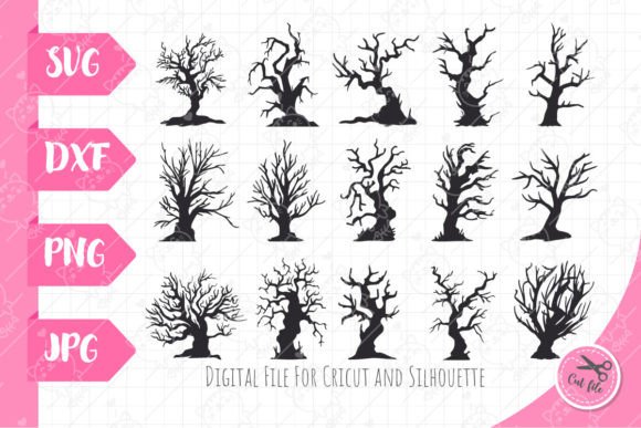 Ghost Tree SVG: A Halloween Element for Your Creative Projects