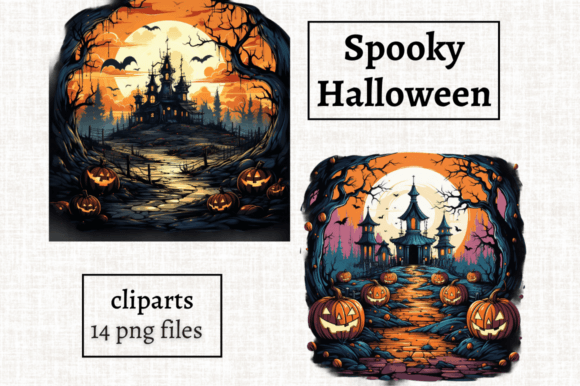 Unleash Eerie Enchantment: 14 Spooky Halloween Cliparts