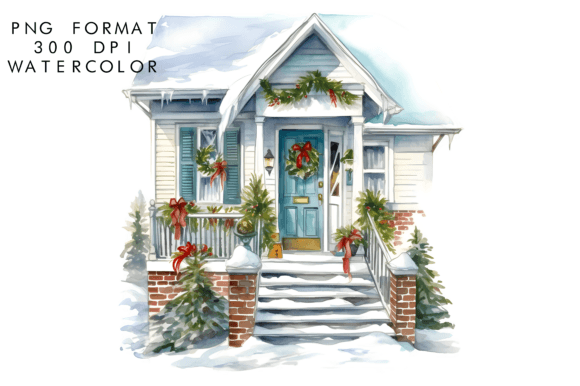 Watercolor Winter Porch Clipart: A Designer's Guide to Cozy Visuals