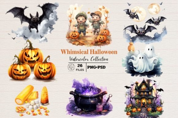 Whimsical Halloween Watercolors Png: A Creative Toolkit